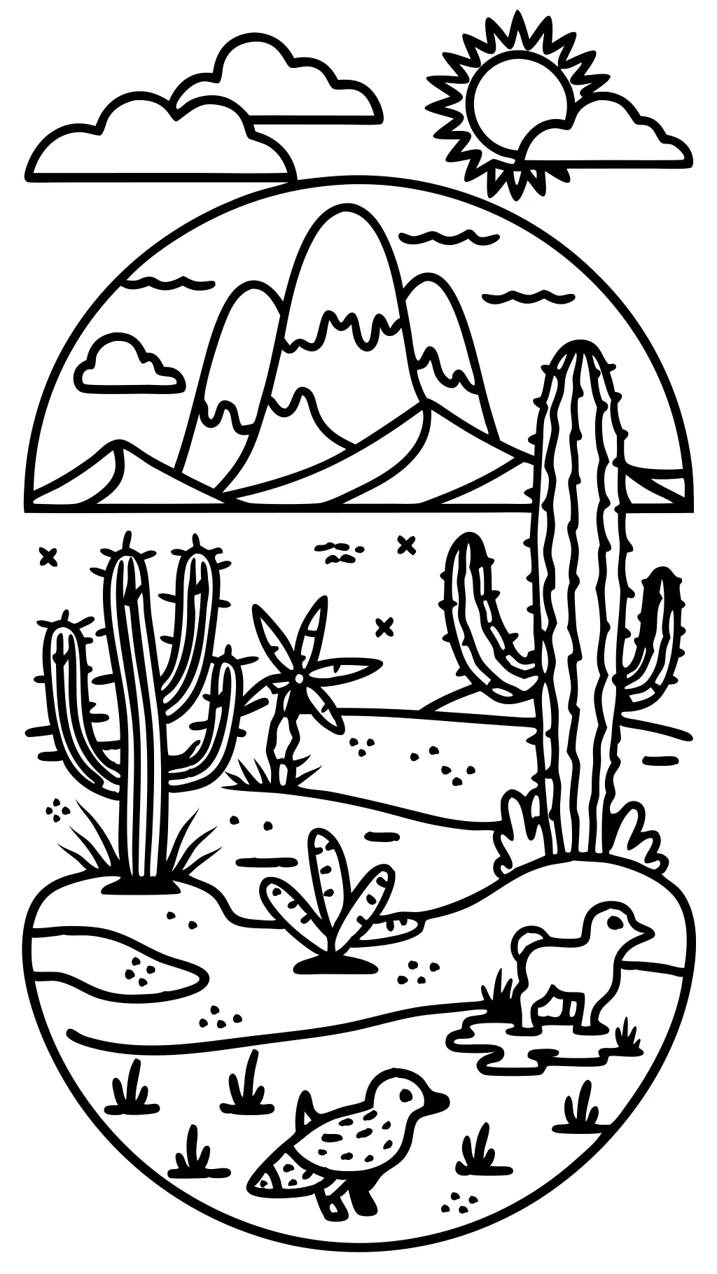 desret coloring pages